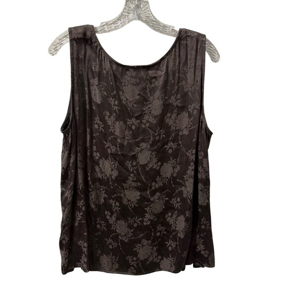 Violet Kay Rayon Floral Sleeveless Top XL Blend blouse - Picture 8 of 13